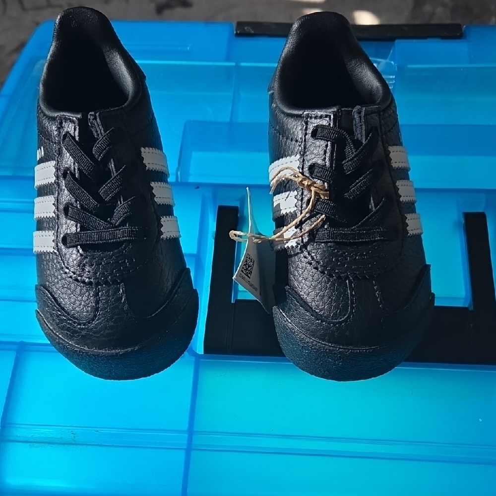 adidas Kids Black and White Sneakers